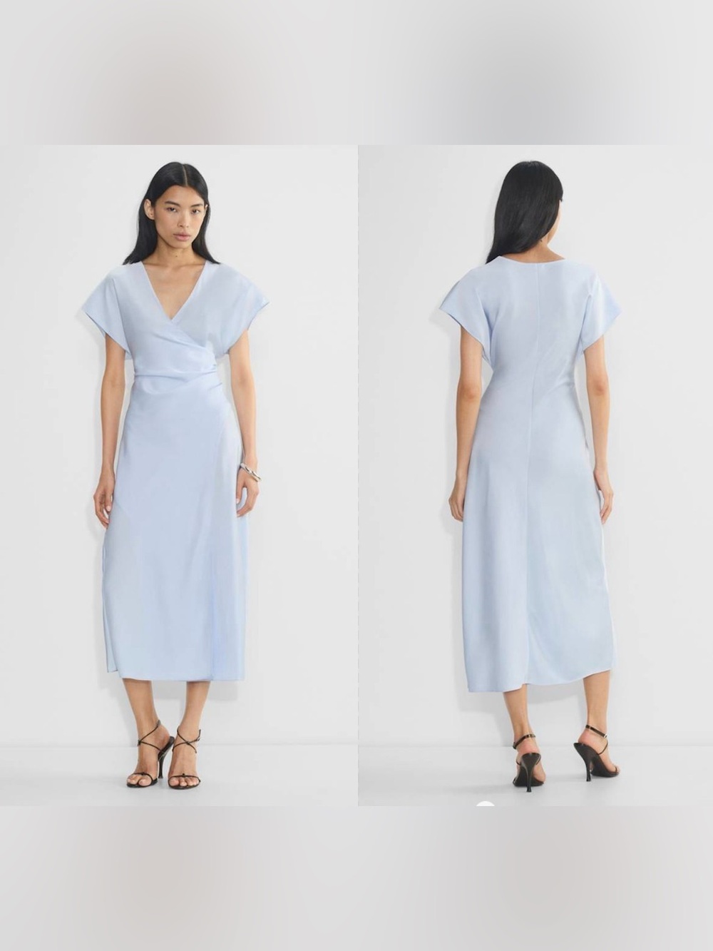 Babaton Closing Satin Midi Dress Sz XS